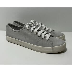 KEDS Dream Foam Gray Canvas Lace Up Athletic Shoes Sneakers WF60043 Womens 9.5